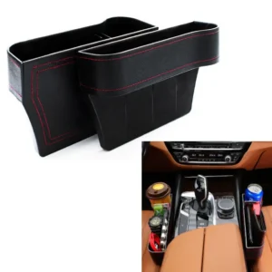 Par Organizadores Para Asiento De Auto Con Posa Vasos / Cuero PU