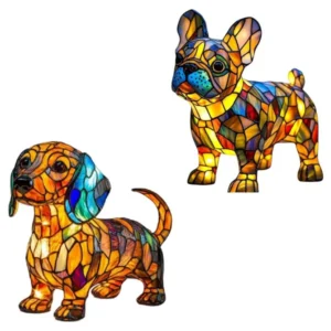 Lampara De Mesa / Escritorio Con Forma De Perro Con Luz Led / USB