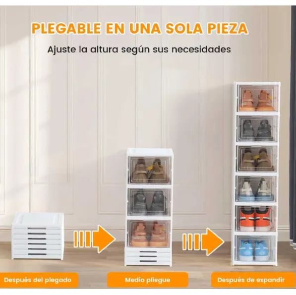 Zapatera Plegable 6 Estantes / Organizador De Zapatos