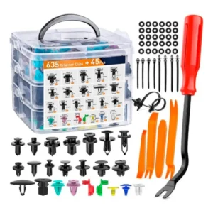 Broche Grampa Tapizado Gancho Auto 635pcs + 45pcs