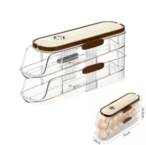 Caja Organizadora Almacenamiento Para 14 Huevos / Con Caída