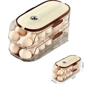 Caja Organizadora Almacenamiento Para 28 Huevos / Con Caída
