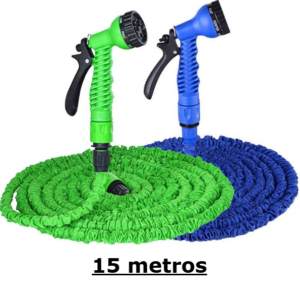 Manguera Flexible Expandible De Jardín 15 Metros Con Pistola