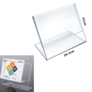 Porta Hojas A4 En Acrílico Exhibidor / Horizontal / 21*29.7cm * 2.3mm