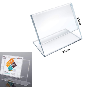 Porta Hojas A5 En Acrílico Exhibidor / Horizontal / 15 * 21cm * 2.3mm