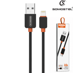 Cable USB A Lightning (Para iPhone) Somostel 1mt SMS-BP03