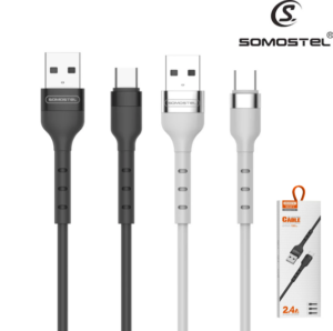 Cable USB A Tipo-C Somostel 1mt / 2.4A / SMS-BP15