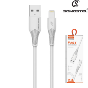 Cable USB A Lightning (Para iPhone) Somostel 1mt SMS-BP16