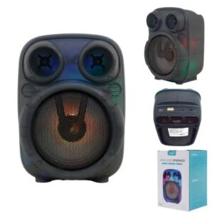 Parlante Bluetooth GRECITNICE 4″ Con Luces Led / Radio FM / MicroSD / USB