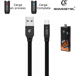 Cable USB A Tipo-C Somostel 1mt SMS-BW04