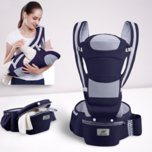Mochila Porta Bebe Con Bolsillos Ergonómica Multi-Posiciones