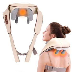 Masajeador Inalámbrico Recargable Para Cuello / Cervical / Espalda / Hombros / Con Calor