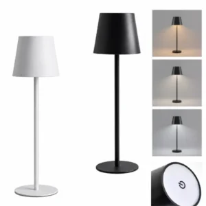 Lampara De Mesa/Escritorio Con Base Táctil / Metálica / Recargable