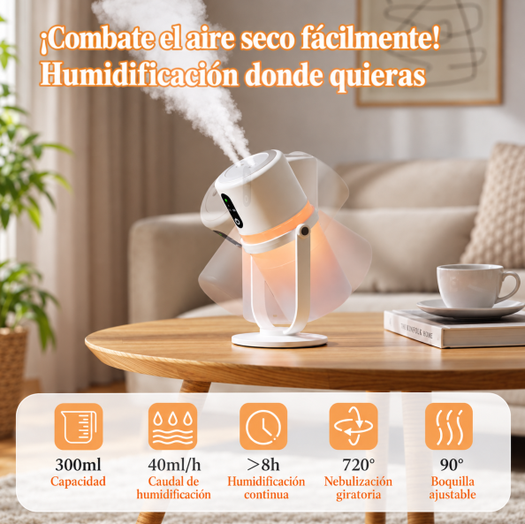 Aromatizador Difusor Doble Con Soporte / 300ml