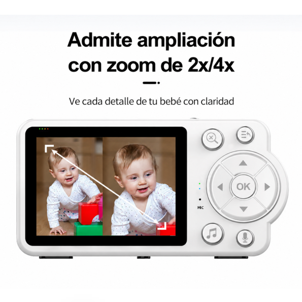 Cámara Con Monitor Para Bebe 480p