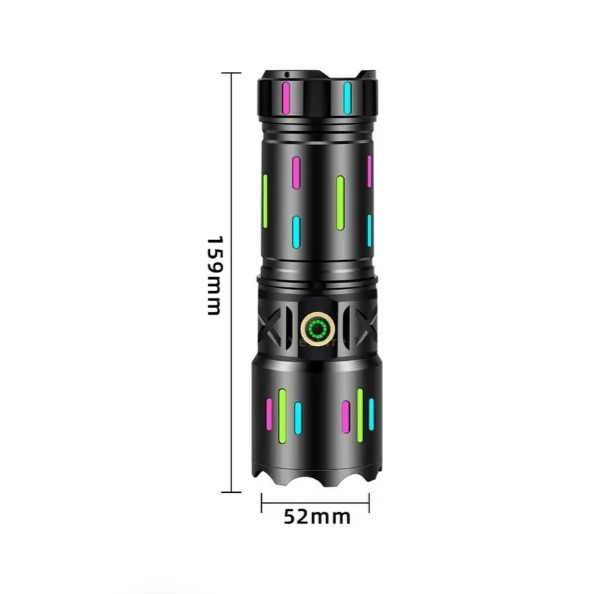 Linterna Led Recargable 3500mah Aluminio
