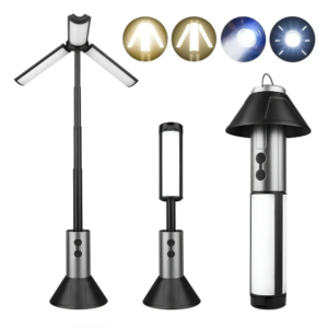 Linterna Led 3 Aspas / Zoom / 270° / Multifuncional Extensible / Recargable