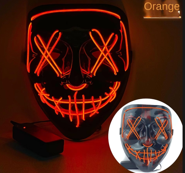 Mascara Con Luces Led Purga Halloween A Pilas / VER DISEÑOS EN SIGUIENTES FOTOS